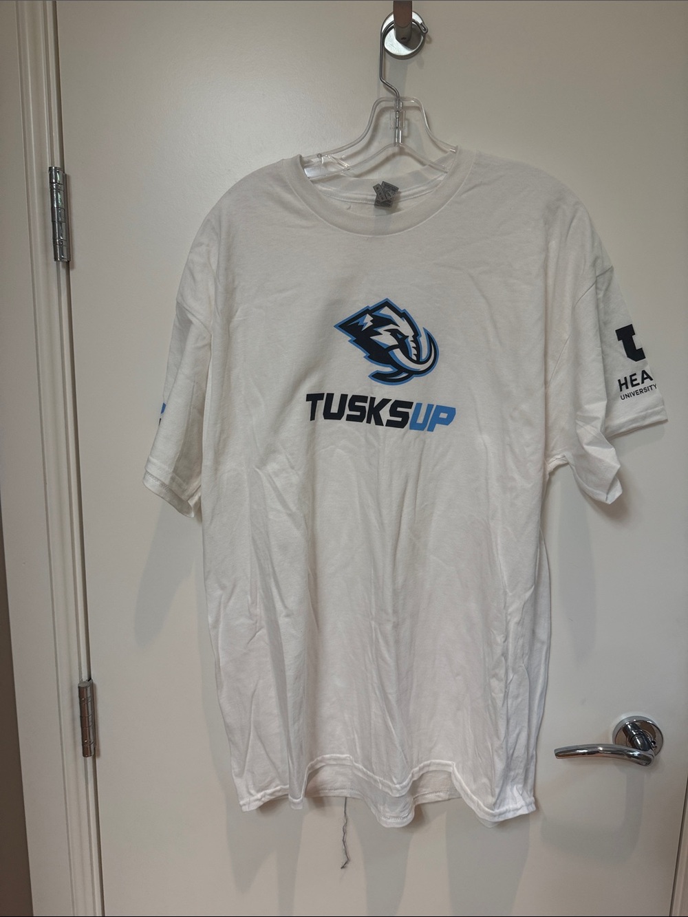 Utah Mammoth white and blue t-shirt, size XL